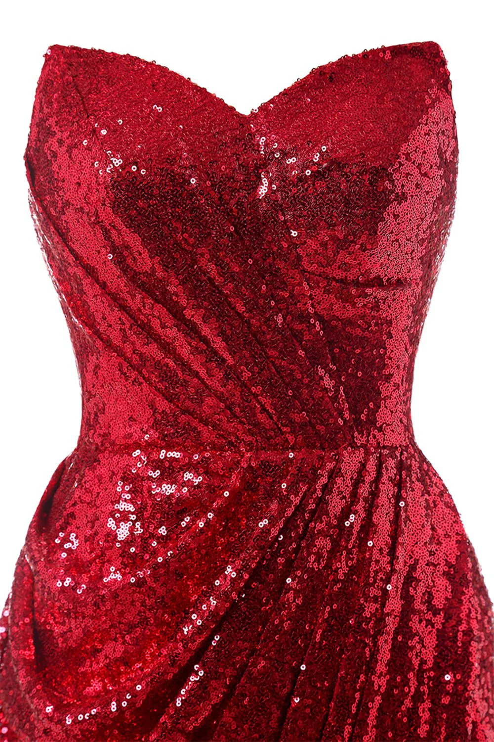 Robe rouge sirène à paillettes - Image 4