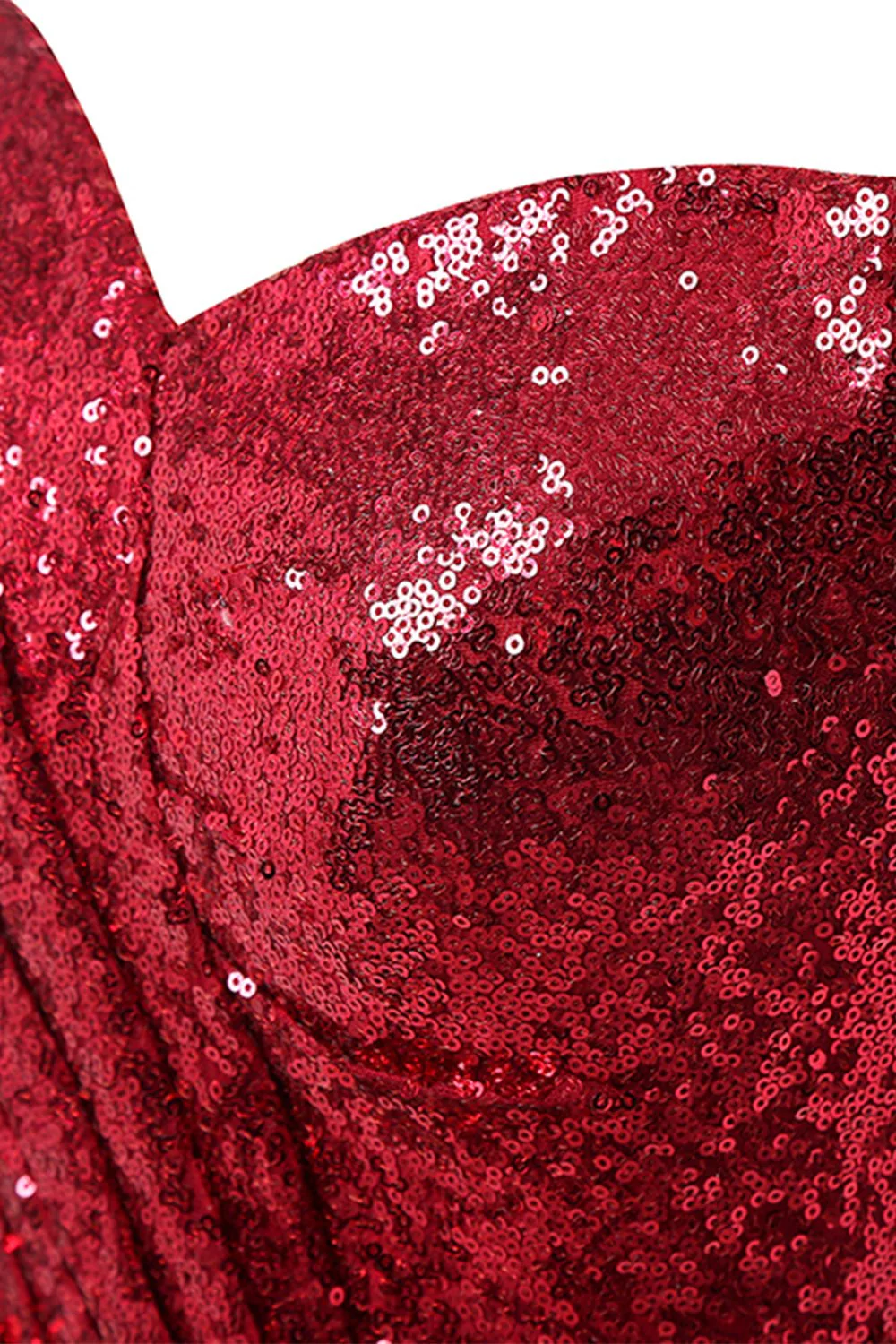 Robe rouge sirène à paillettes - Image 6