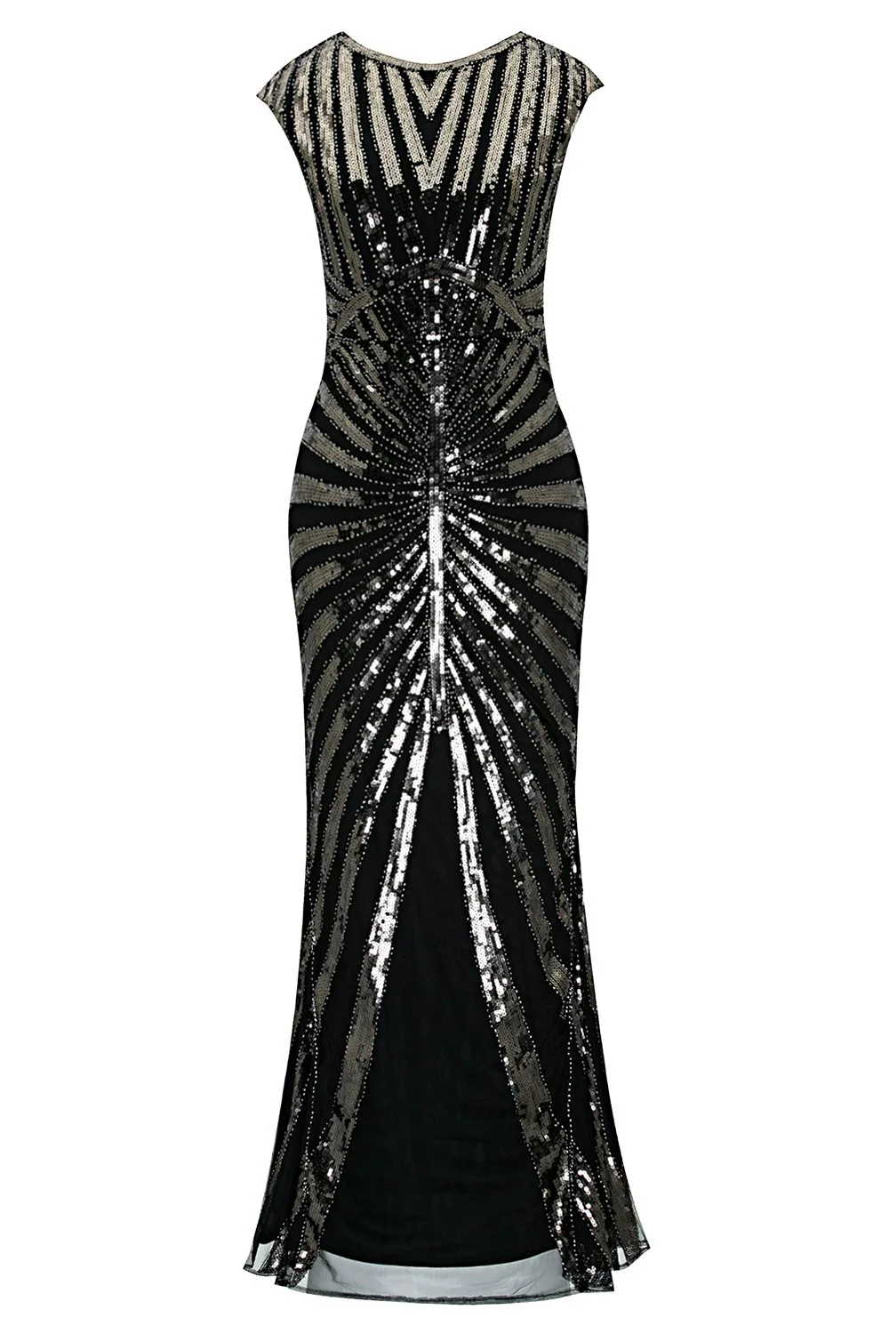 Robe Sirène Année 1920 Gatsby Flapper avec paillettes - Image 6