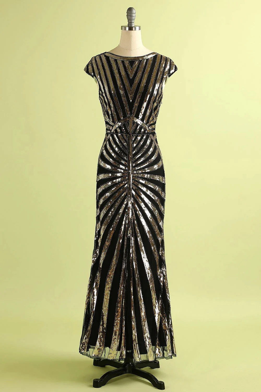 Robe Sirène Année 1920 Gatsby Flapper avec paillettes - Image 8