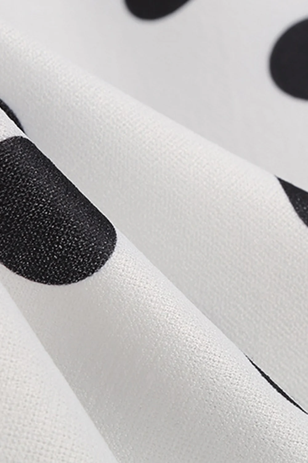 Robe vintage à pois blanc sur les épaules - Image 7