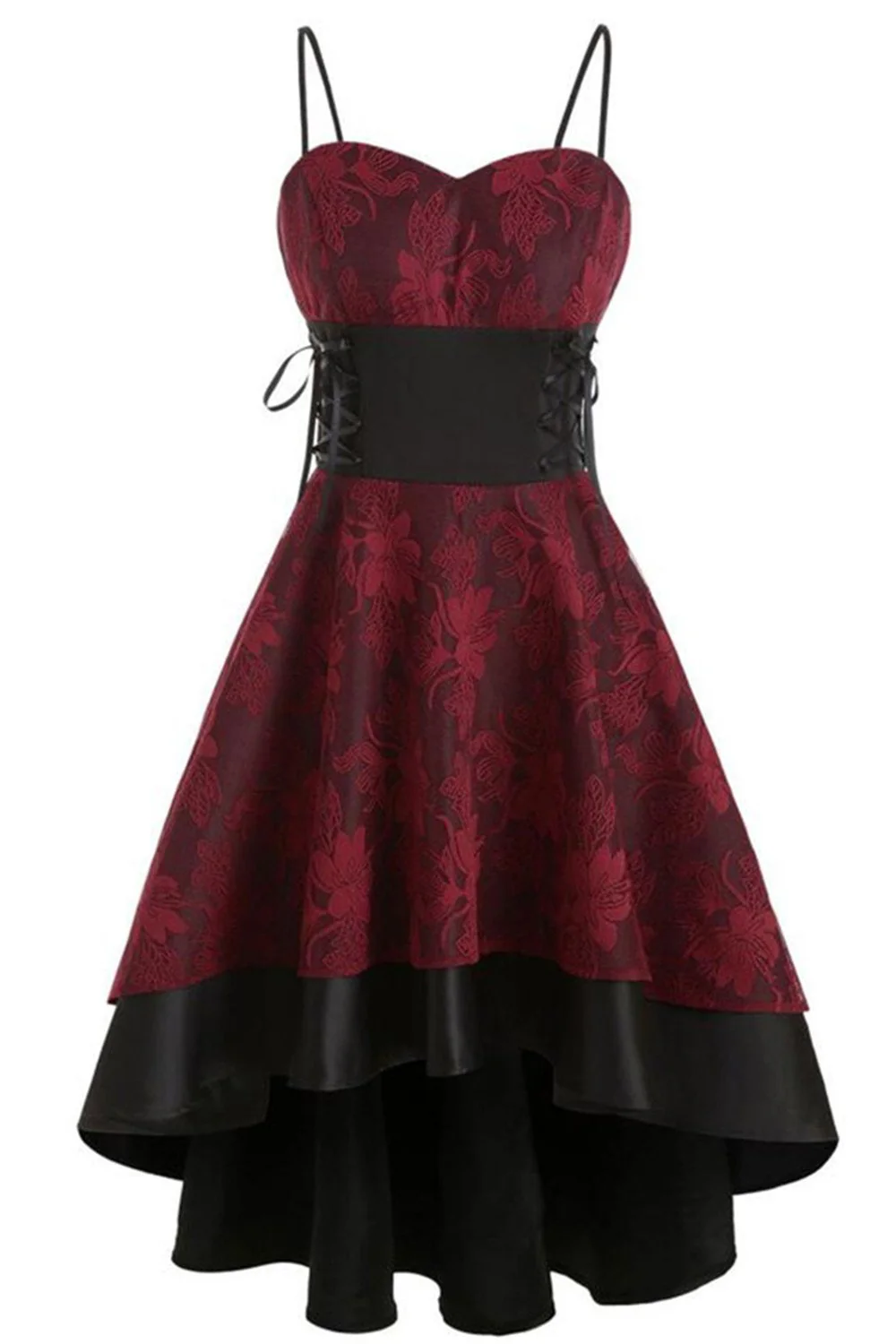 Robe vintage en dentelle haute-basse - Image 5