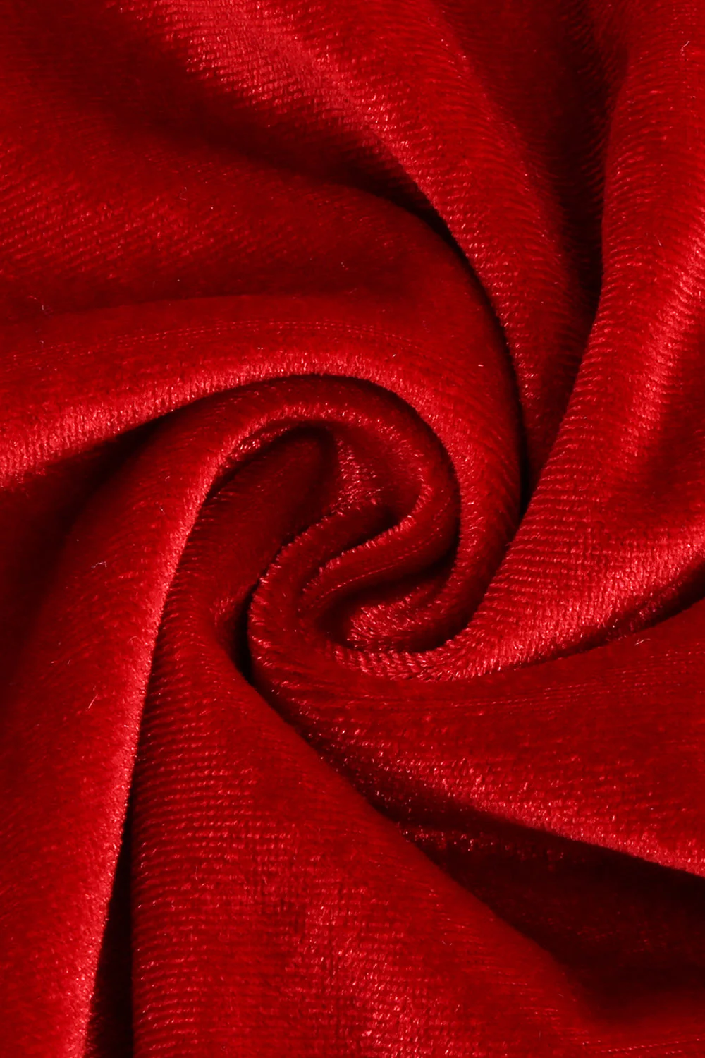 Robe vintage Red Velvet Midi A-line - Image 4