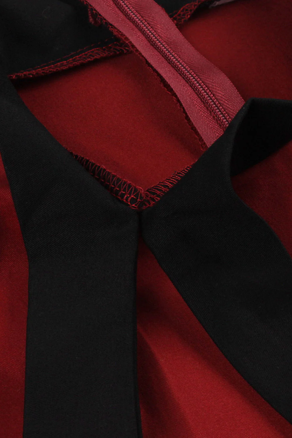 Rouge A Line des années 50 Swing robe avec ceinture - Image 4