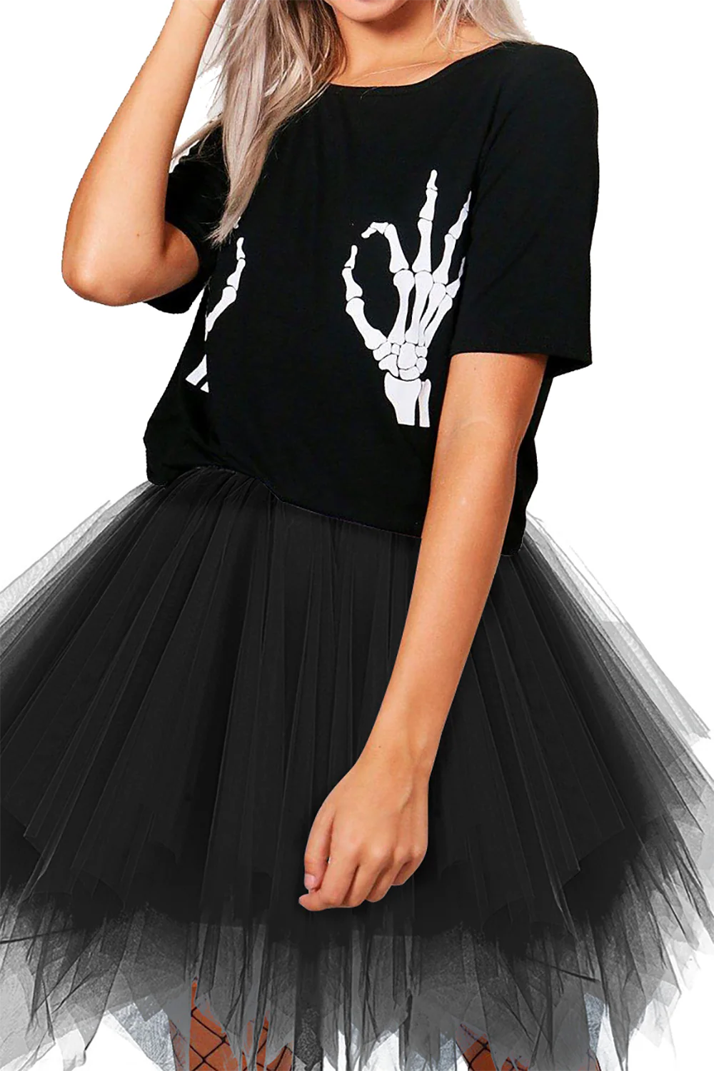 Short Tutu Ballet Bubble Skirt 50's Tulle Party Vintage Jupon - Image 3