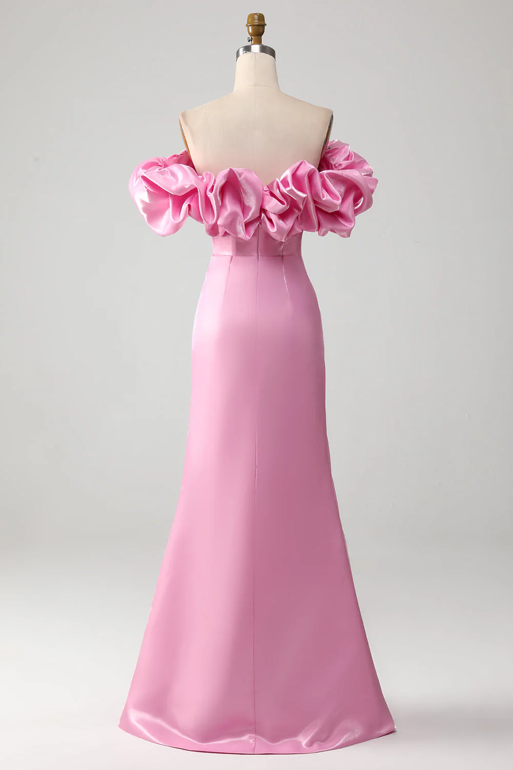 Sirène bustier rose robe de Soirée avec volants - Image 2