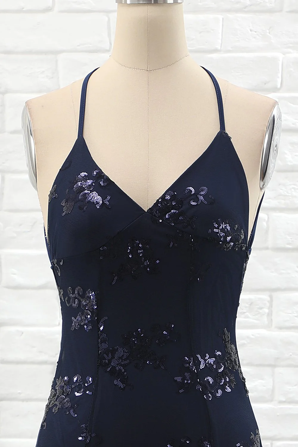 Robe de cocktail marine - Image 4