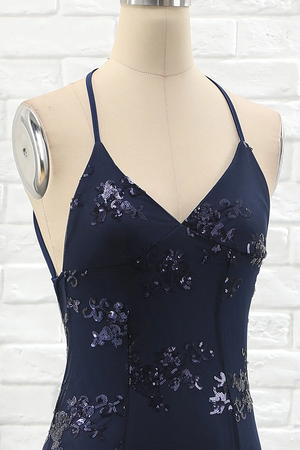 Robe de cocktail marine - Image 6