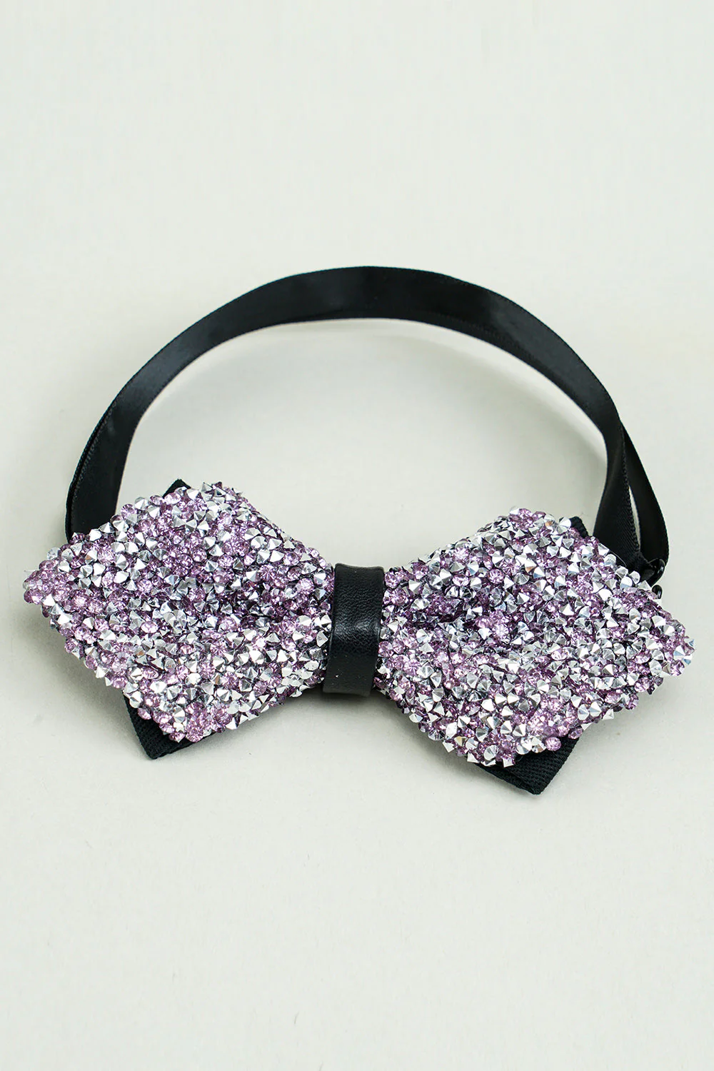 Strass noirs Nœuds papillon réglables - Image 5