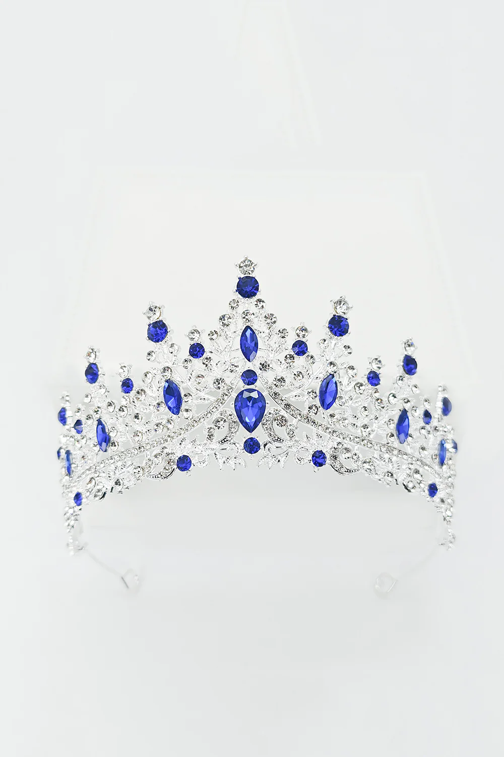 Tiare couronne de la Reine du bal de bal en cristal doré et vert - Image 15