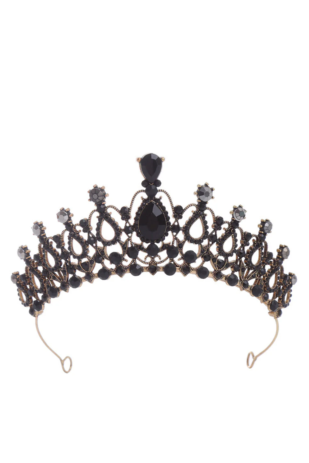 Tiare couronne de la Reine du bal en cristal d’argent - Image 3