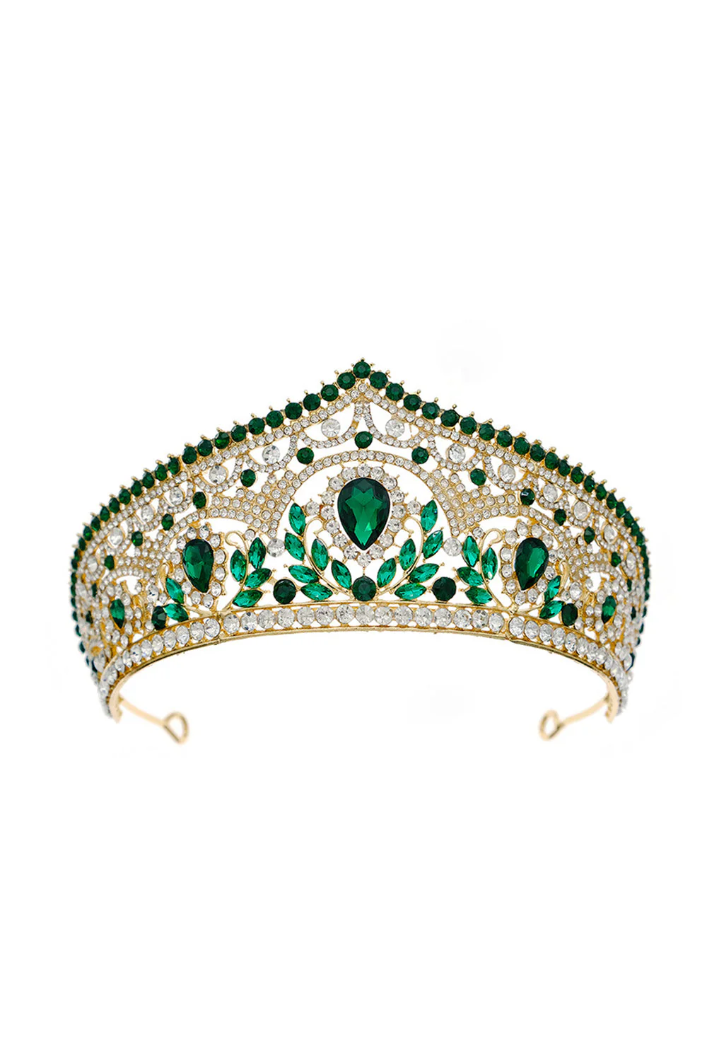 Tiare de luxe Princesse en Cristal Couronne d’Or - Image 10