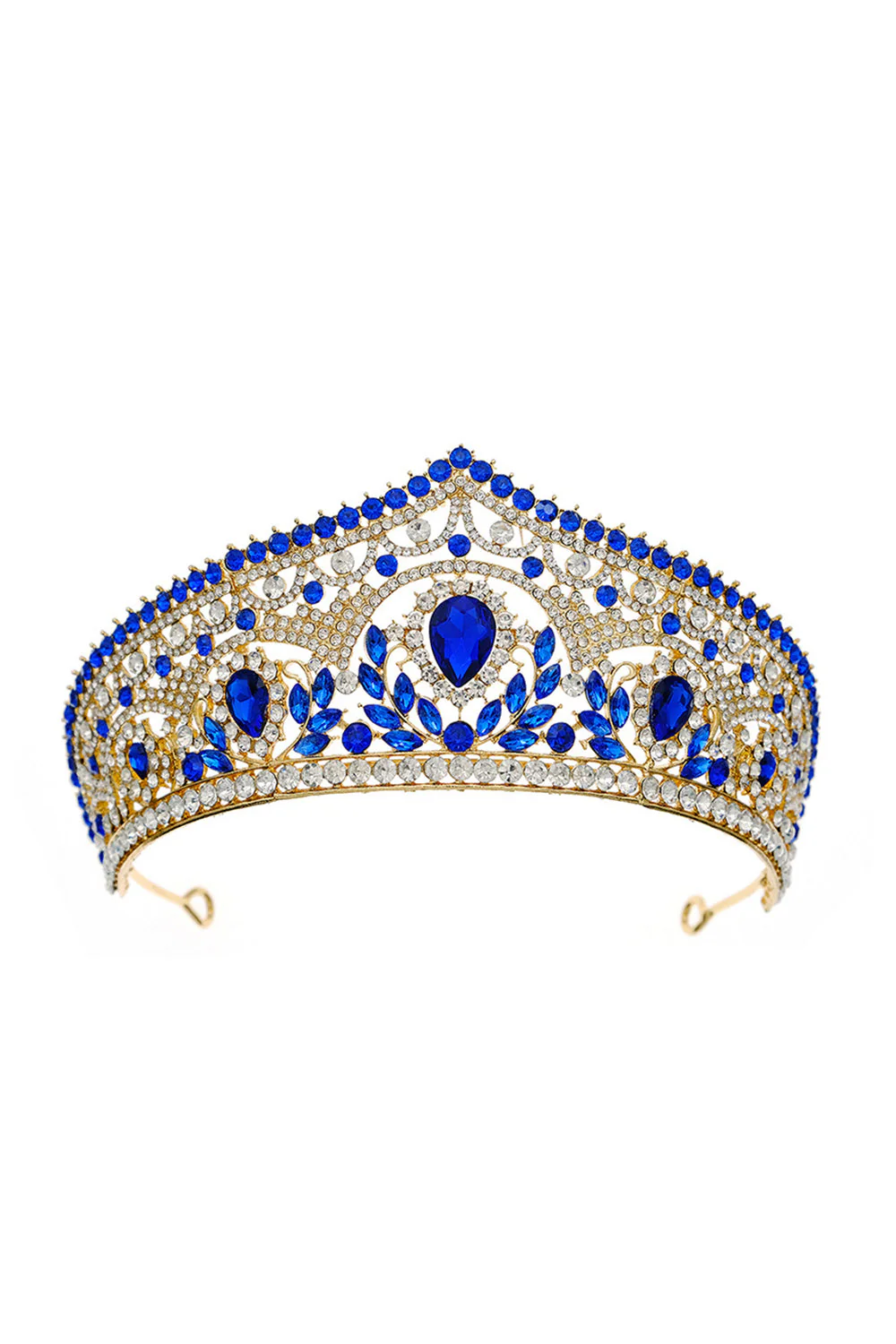 Tiare de luxe Princesse en Cristal Couronne d’Or - Image 7