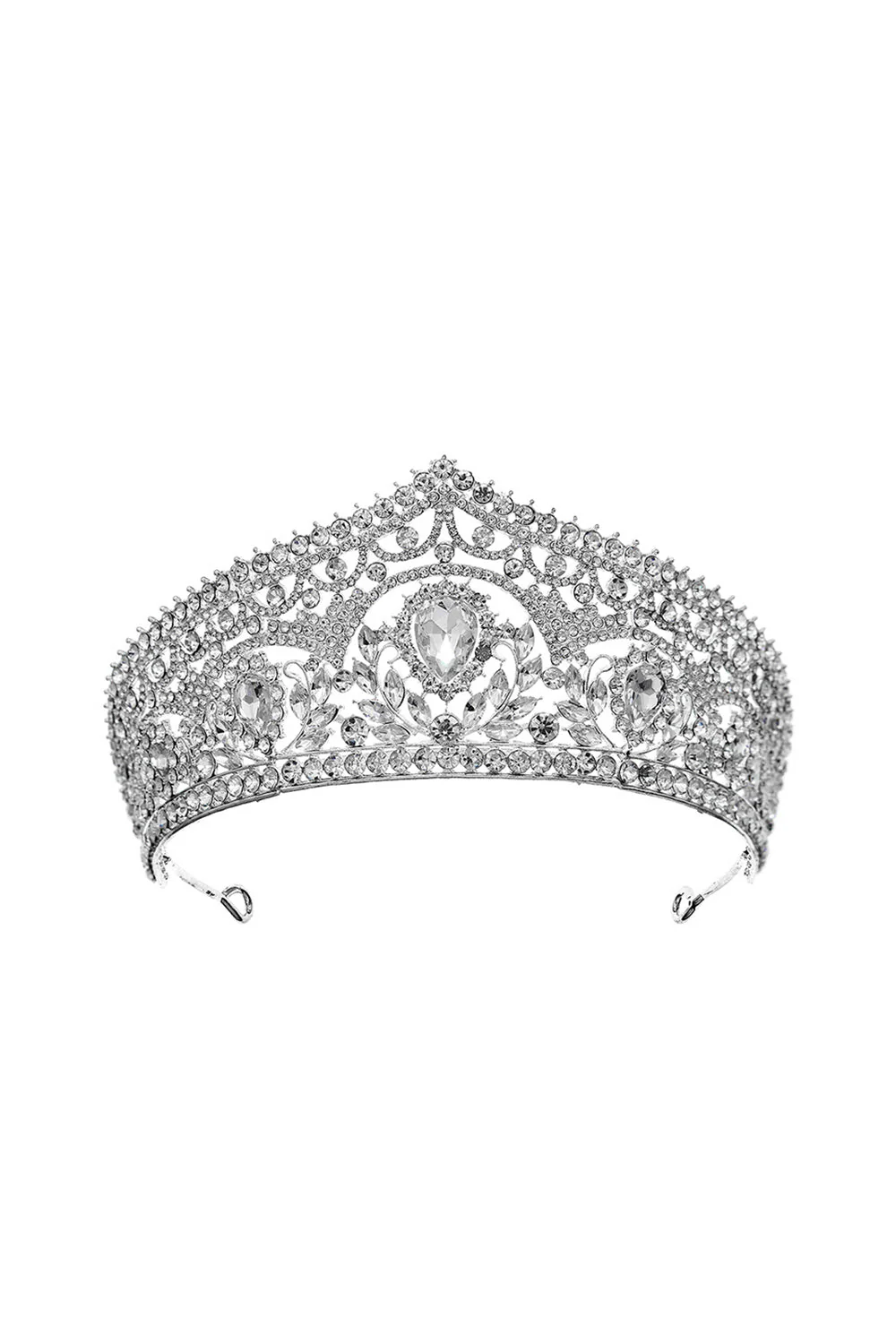 Tiare de luxe Princesse en Cristal Couronne d’Or - Image 9
