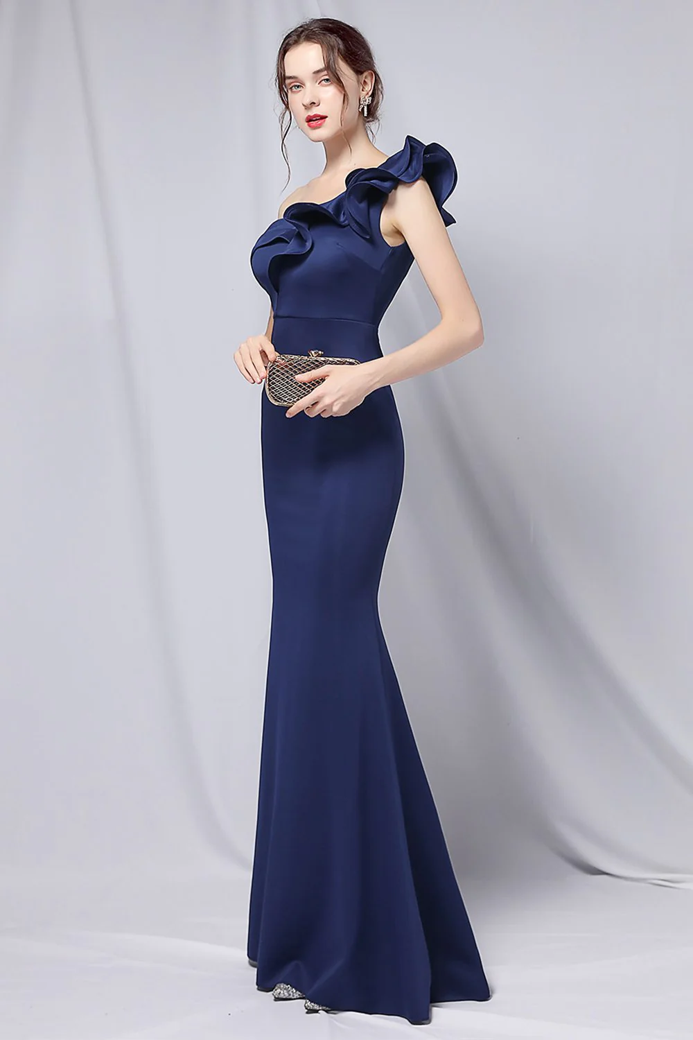 Une épaule simple robe de bal - Image 4