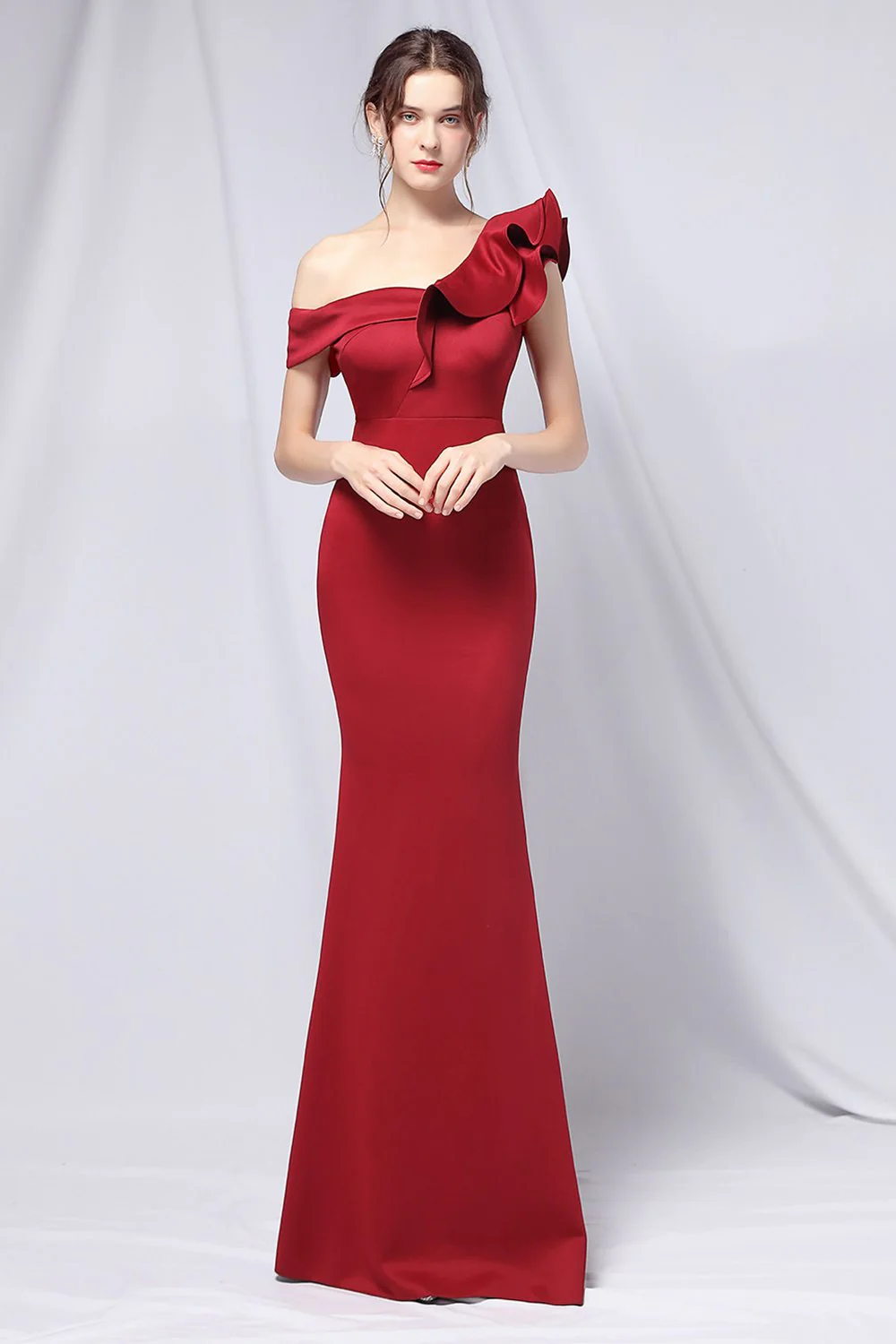 Une épaule simple robe de bal - Image 7