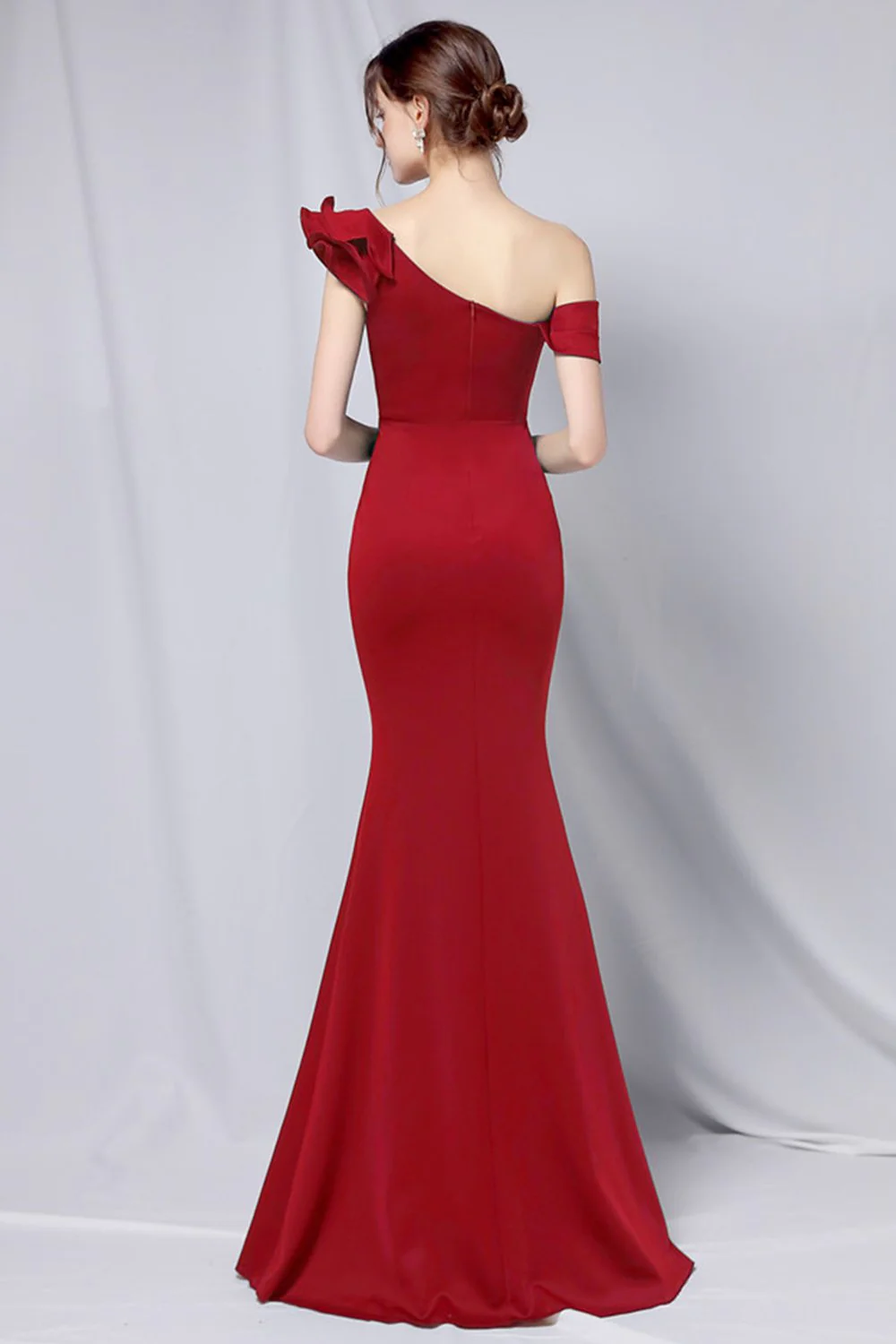 Une épaule simple robe de bal - Image 8