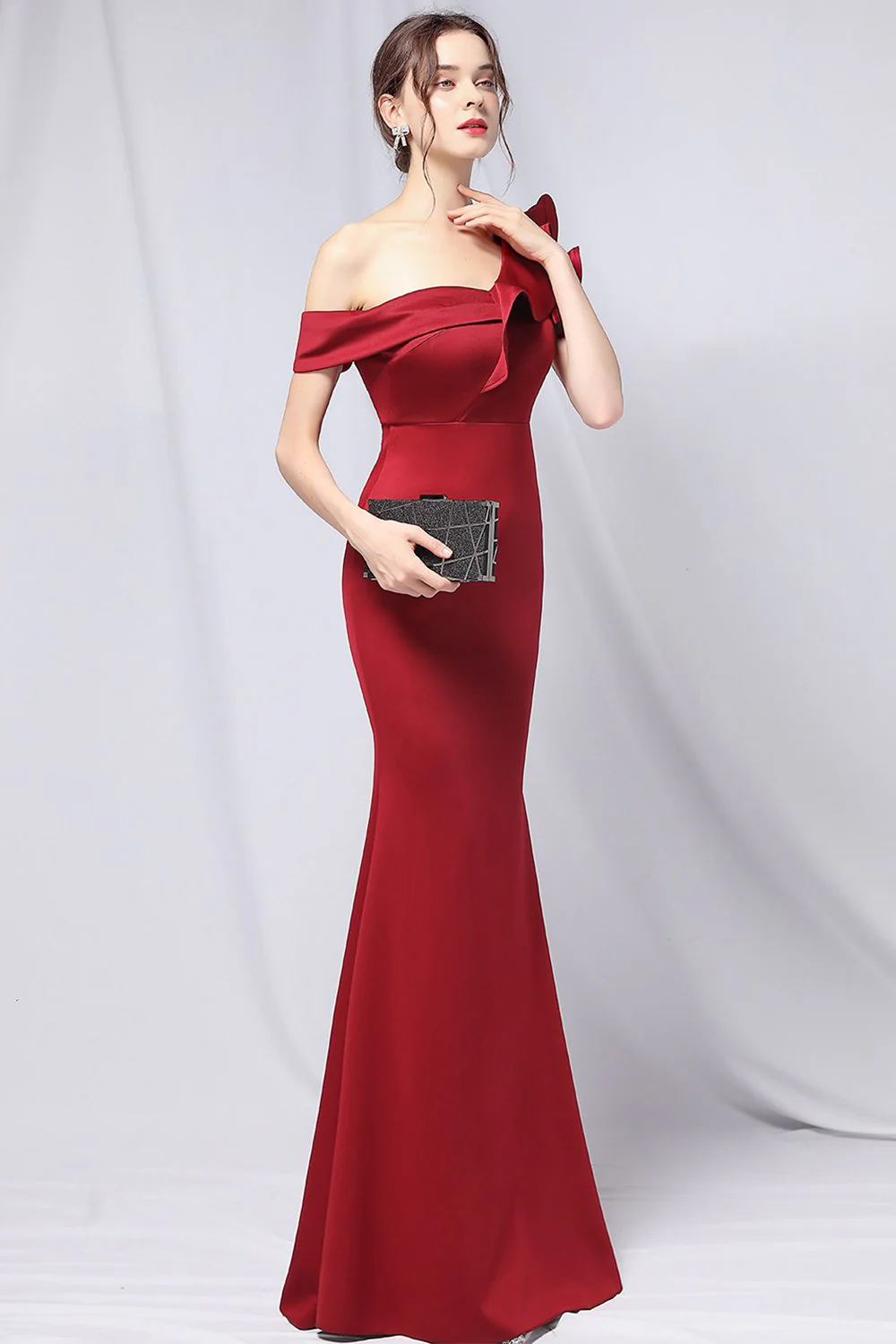 Une épaule simple robe de bal - Image 9