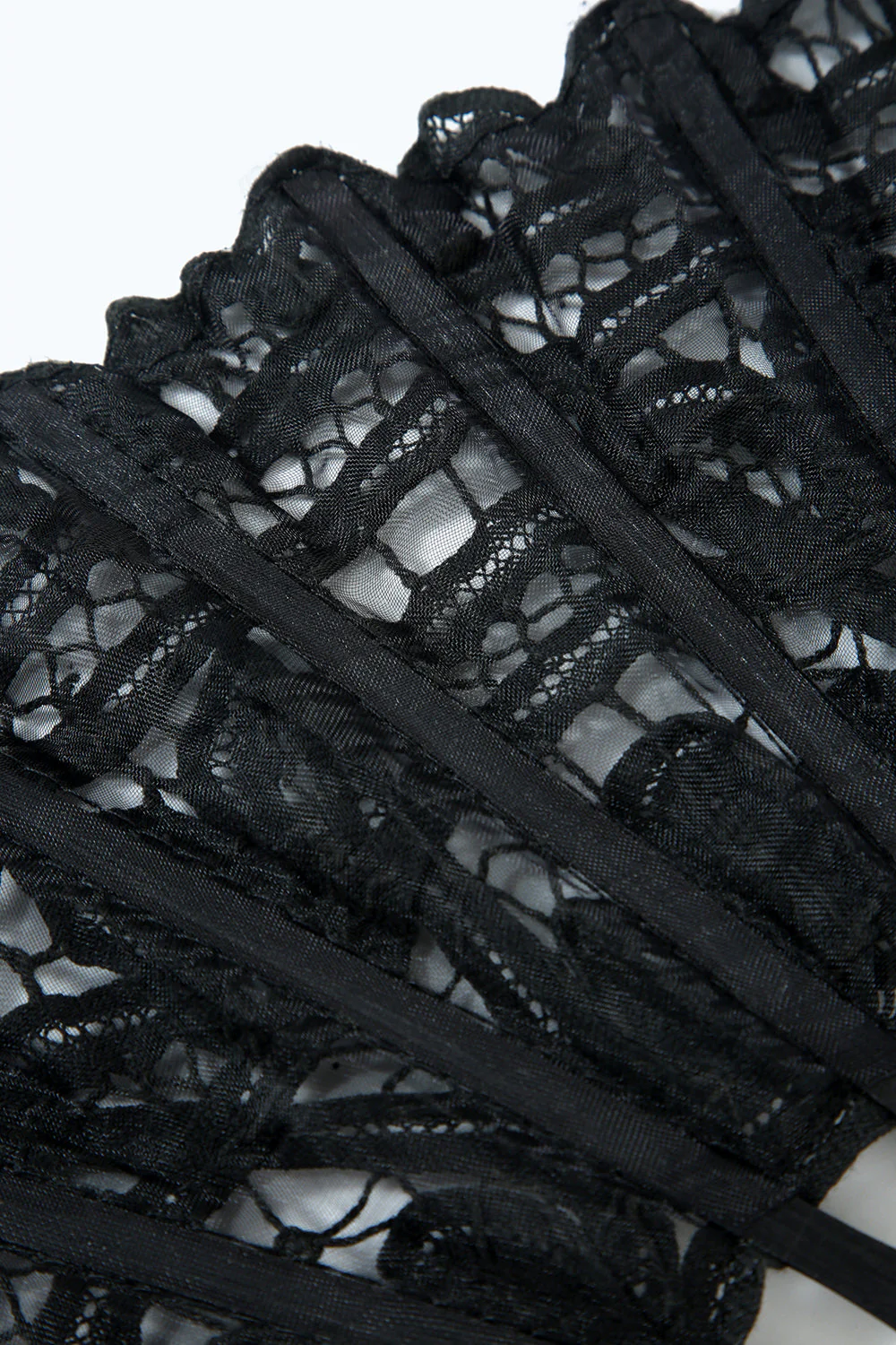 Ventilateur noir des années 20 avec franges - Image 5