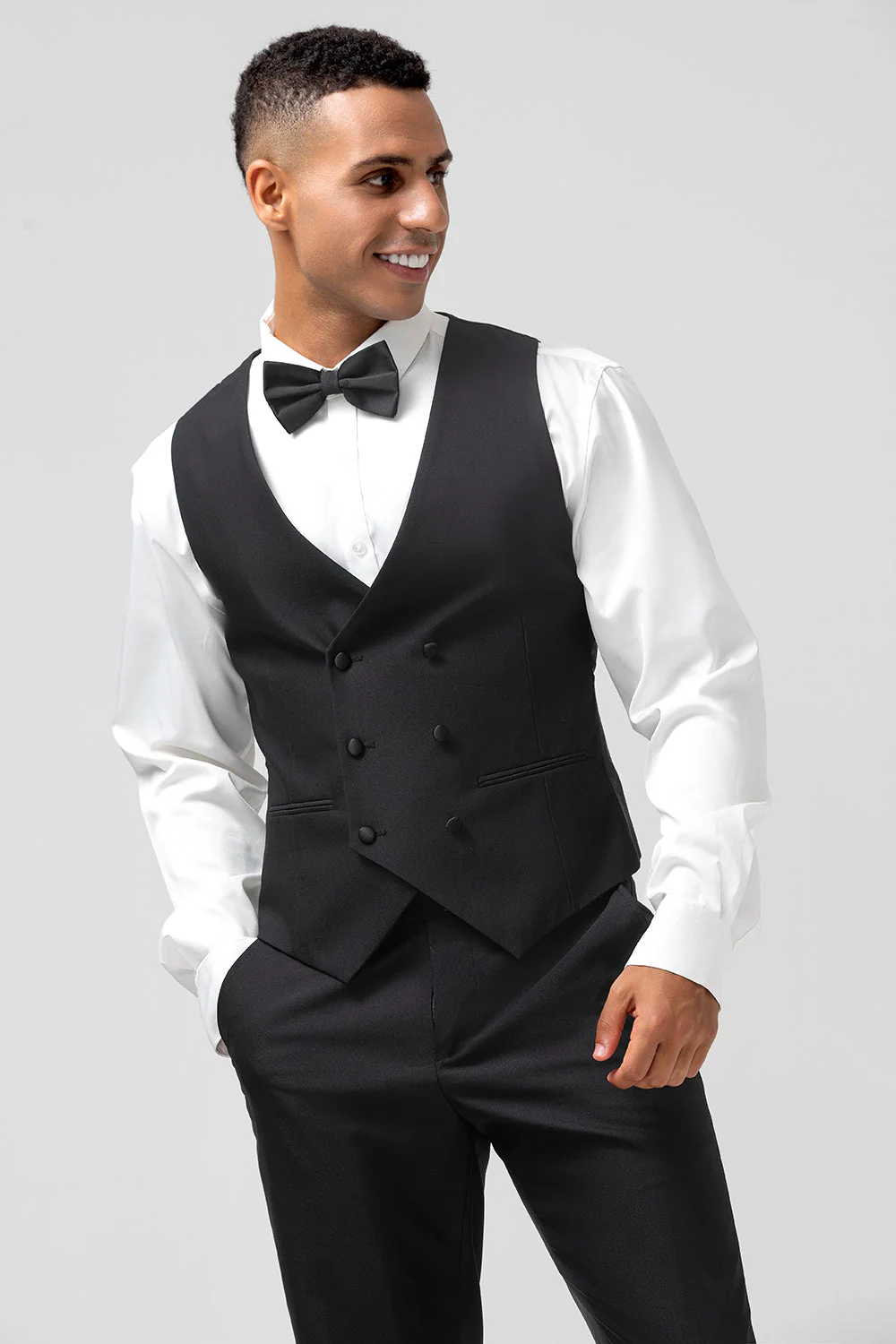 Vert foncé châle revers 3 pièces Slim Fit Costumes pour hommes - Image 11