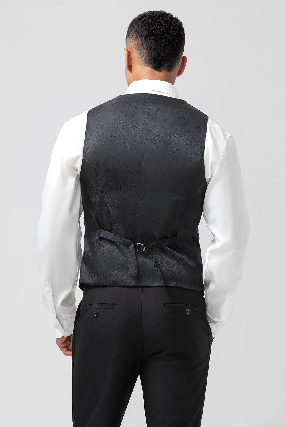 Vert foncé châle revers 3 pièces Slim Fit Costumes pour hommes - Image 12