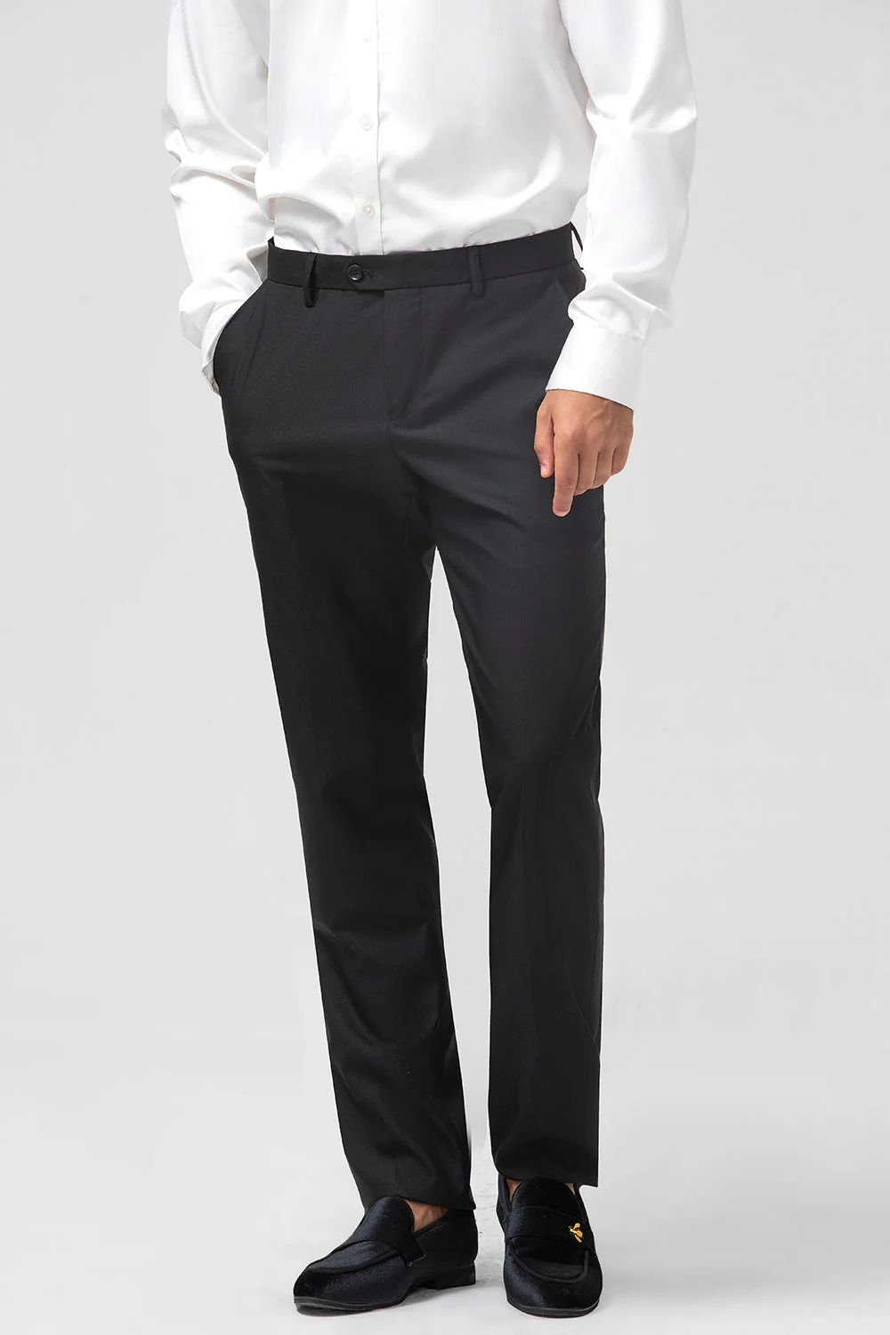 Vert foncé châle revers 3 pièces Slim Fit Costumes pour hommes - Image 13
