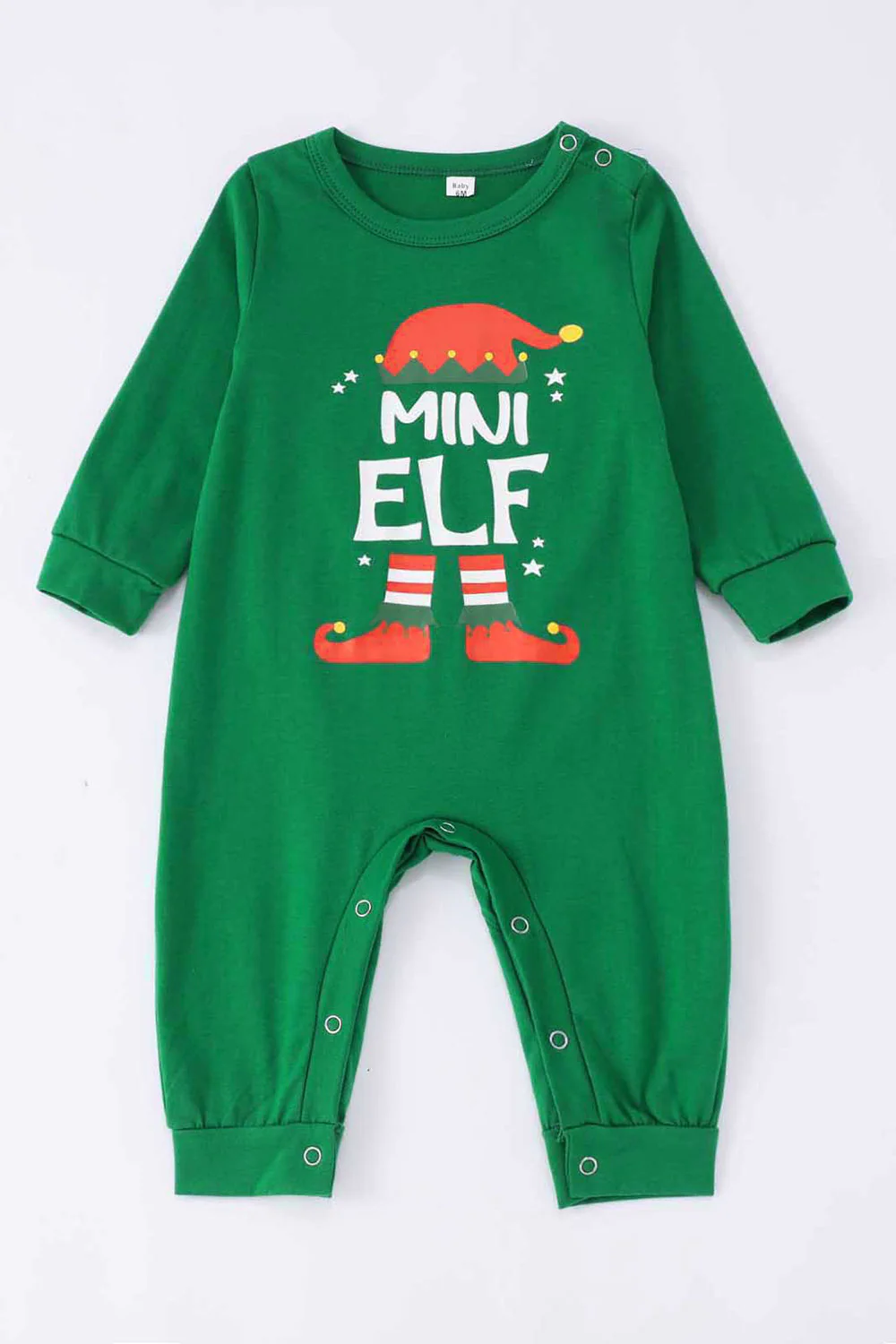 Vert foncé col rond Noël à carreaux famille pyjama assorti ensemble - Image 5