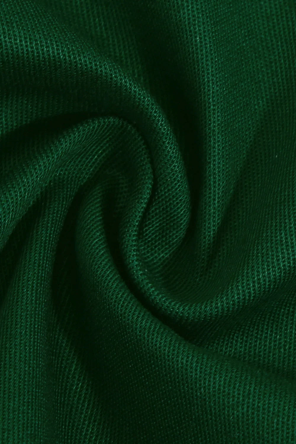 Vert V-Neck Manches Courtes Années 50 Swing Robe - Image 5