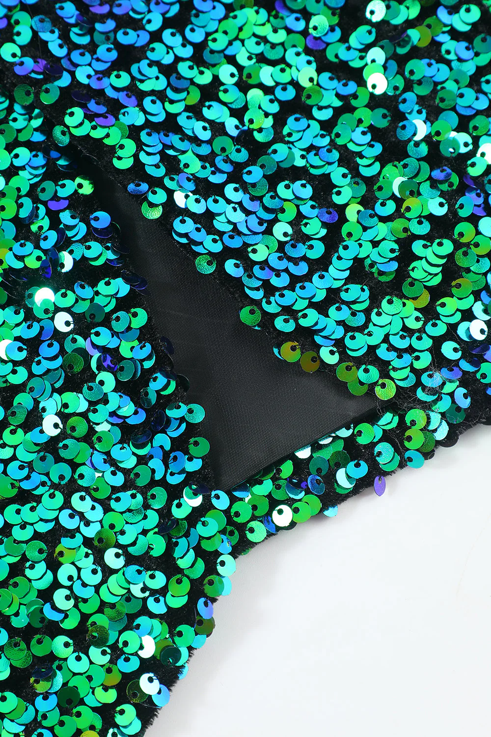 Veste Blazer à paillettes verte pour homme - Image 10