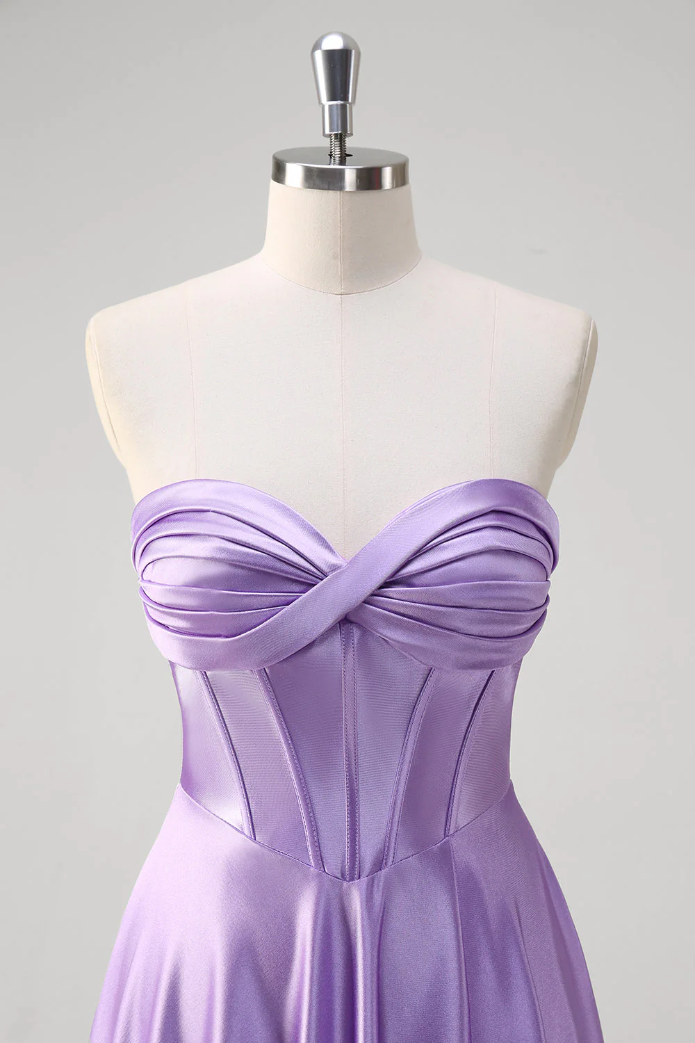 Violet Une ligne Sweetheart Corset Robe de Bal Longue - Image 4