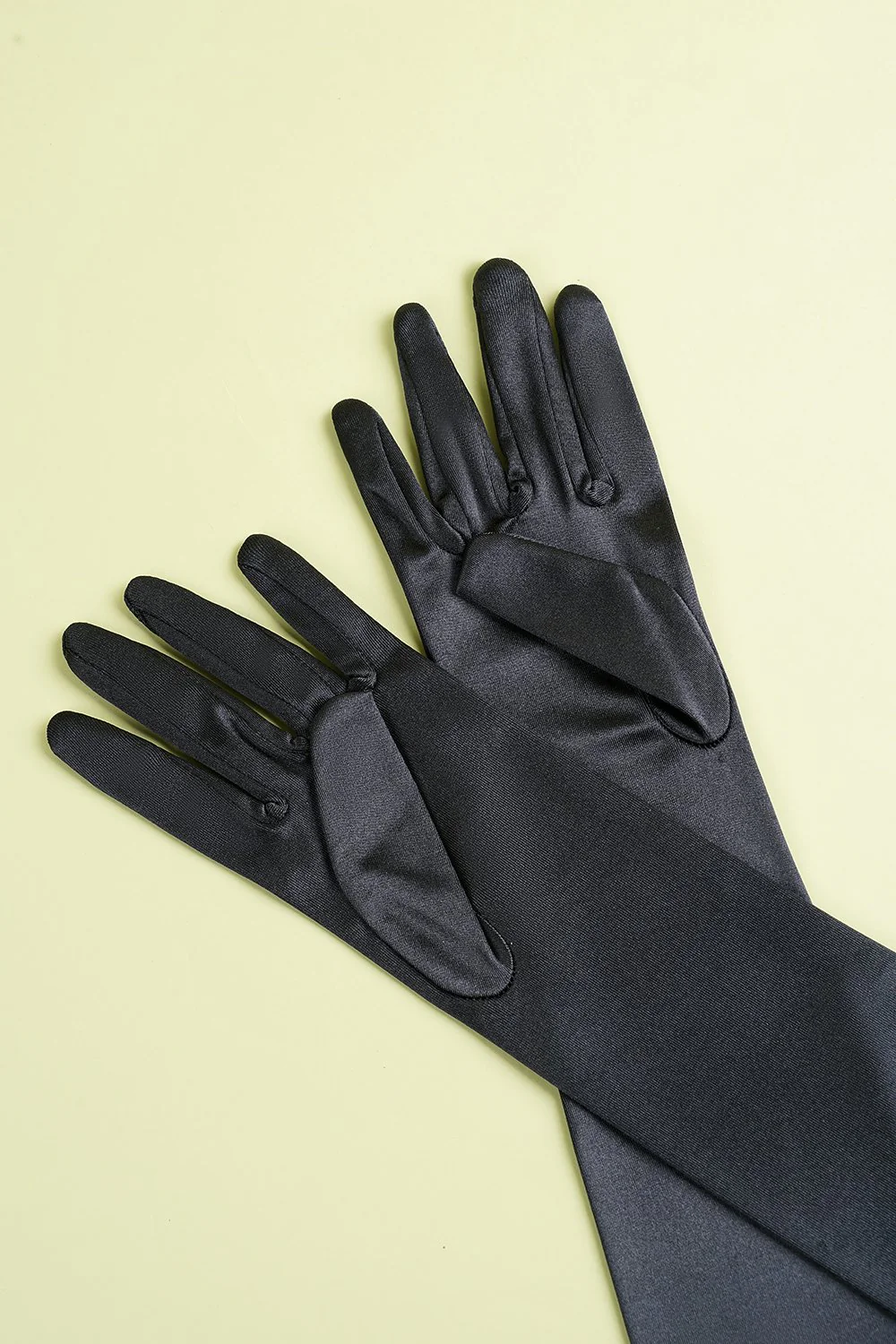 Gants Longs Années 1920 Noirs - Image 3