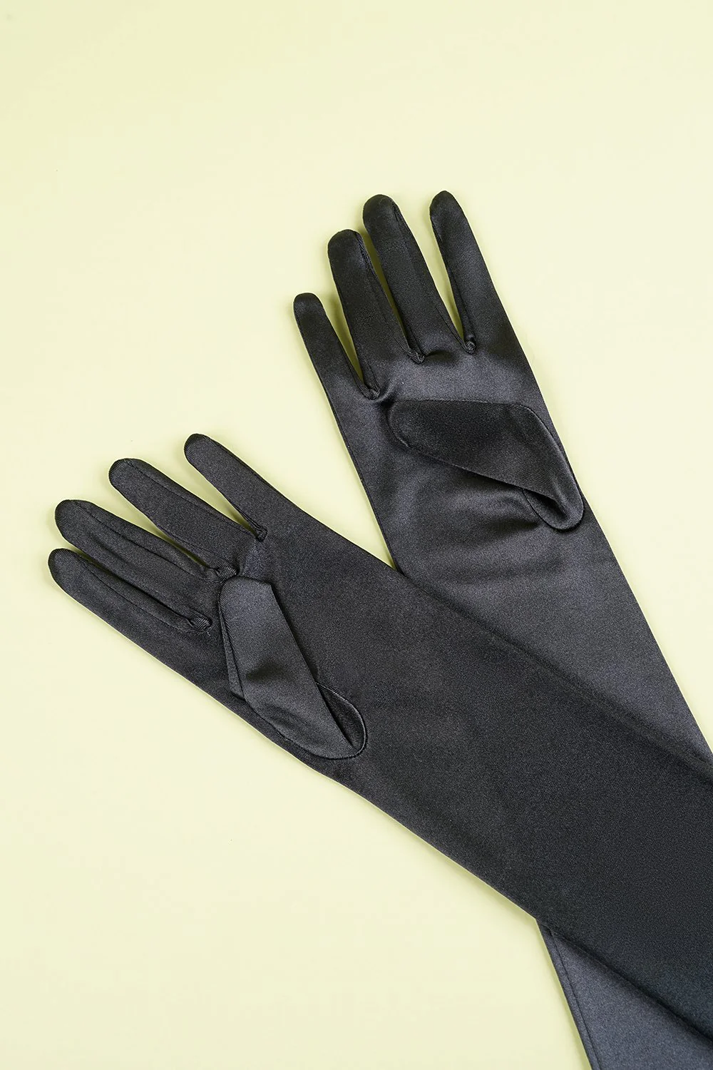 Gants Longs Rétro Années 1920 Noirs - Image 3