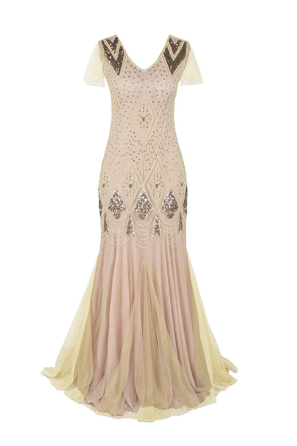 Robe sirène noire années 1920 à paillettes - Image 16